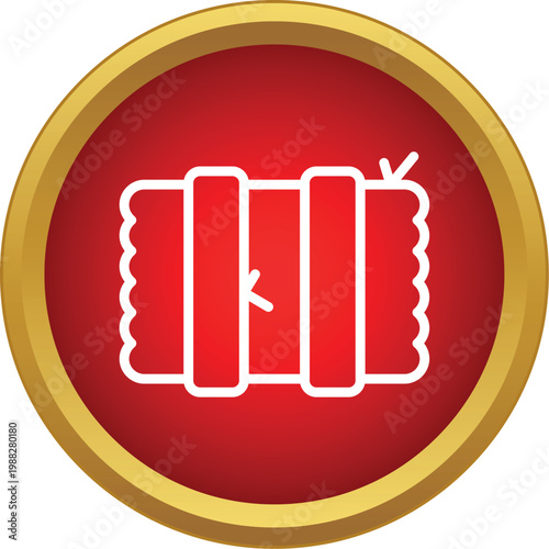 Hay bale icon showing harvested dried grass bundled as livestock feed