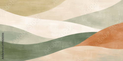 A textured old paper background features a minimalist design with a set of forks and knives arranged over a gray wood floor backdrop to create a unique material illustration