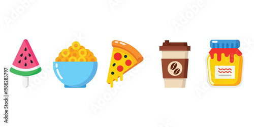 Delightful Food Collection: An array of delightful food items artfully arranged, promising a feast for the eyes and a treat for the palate. The scene captures the essence of culinary enjoyment.