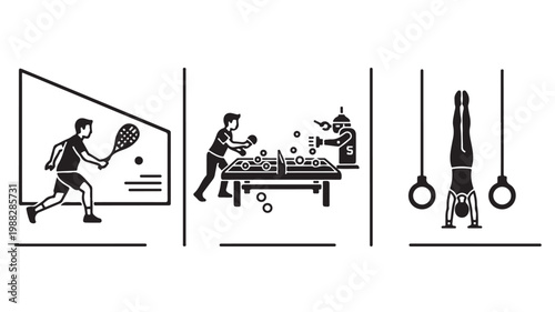 Technology Network Connection Icons Showing Cloud Computing Smart Data and Digital Systems
