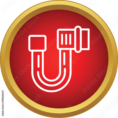 U bend pipe siphon creating a water seal, preventing foul odors