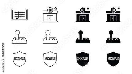 Evolution of arcade game elements from classic to modern styles