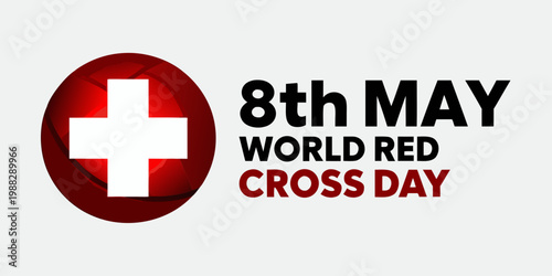 8th may world red cross day commemorative graphic with swiss imagery