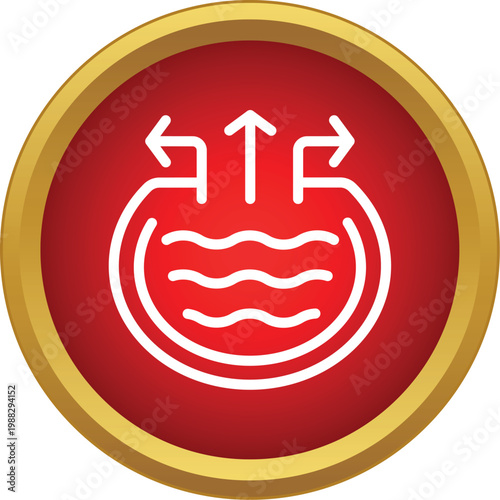 Water evaporating from a liquid source, transforming into vapor