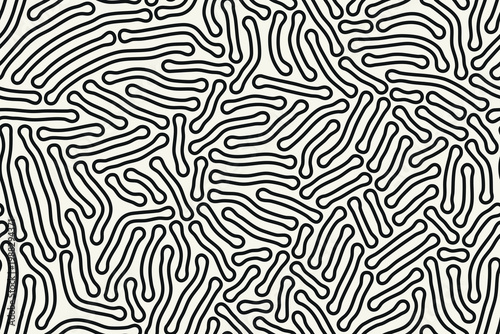 Vector seamless pattern. Modern stylish texture. Smooth natural elements. Repeating abstract tileable background. Scattered organic shapes. Versatile simplistic surface design.