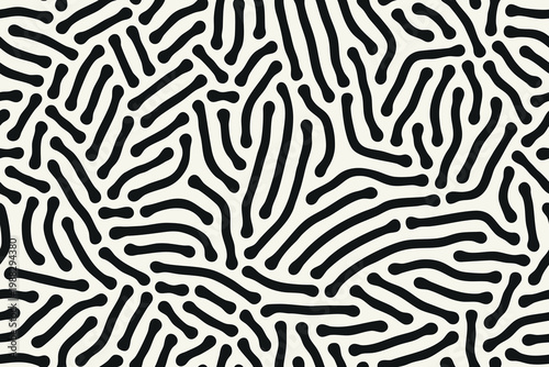 Vector seamless pattern. Modern stylish texture. Smooth natural elements. Repeating abstract tileable background. Scattered organic shapes. Versatile simplistic surface design.