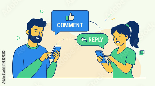 Online Interaction: A Visual Depiction of Commenting and Replying on a Social Media Platform