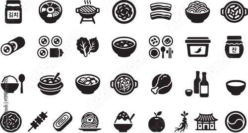 Black and white collection of various and symbols for use abstract arrows