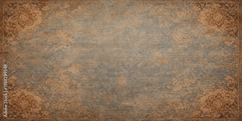 A weathered vintage backdrop featuring a rough, aged brown rust pattern on a grungy metallic iron surface with an antique, textured steel wall material