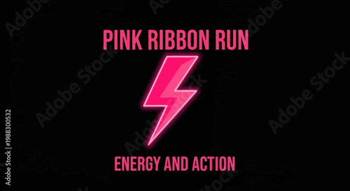 Pink Ribbon Run: A Dynamic Visual Depiction of Energy, Action, And Empowerment