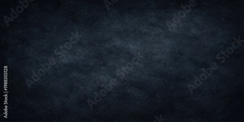 A dark blue grunge background features a textured vintage wall pattern with an aged black paper surface and rough dirty backdrop design