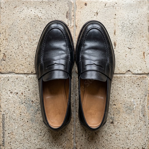 pair of black shoes