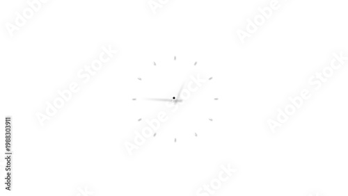 Abstract clock icon illustration. Digital and analog clock 24 hours isolated on white background.