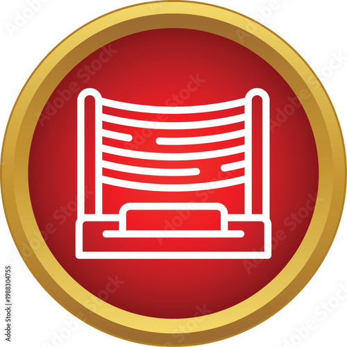 Boxing ring symbol representing combat sports competition