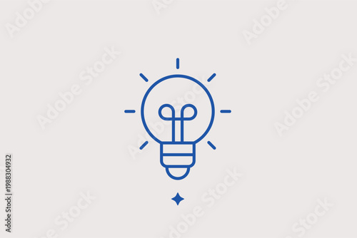 Lightbulb with pencil core line icon for innovative thinking and creative design concepts. Inspirational Vector Illustration for startup branding and artistic brainstorming sessions.