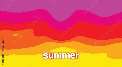 Summer, colorful, gradient, abstract background, seasons