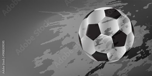 Soccer ball and gal net illustration combined pencil sketch and watercolor sketch.