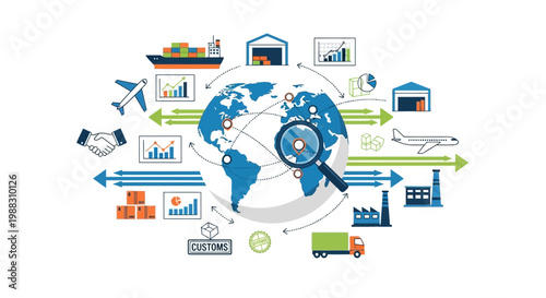 Global Logistics Network: Supply Chain Management, International Trade, Shipping & Delivery