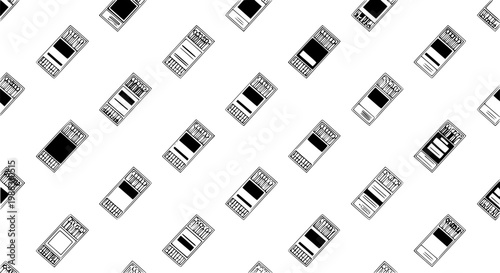 Diagonal matchbox seamless pattern retro vector background modern repeating texture design