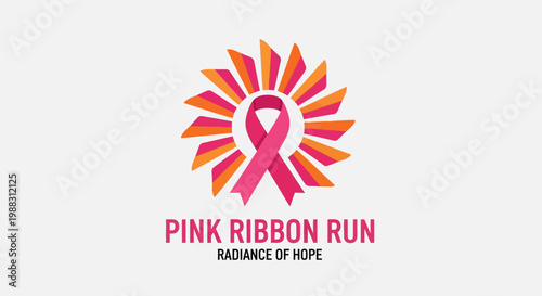 Pink Ribbon Run: Radiance of Hope Logo in Vibrant Colors for Awareness Campaigns Free Download Pink Ribbon Run: Radiance of Hope Logo in Vibrant Colors for Awareness Campaigns - GFXLoad