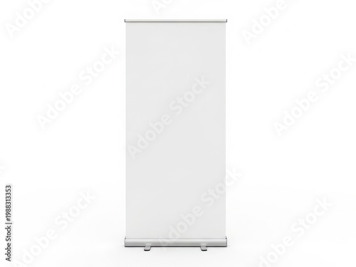 A sleek and modern white roller blind providing privacy and light control
