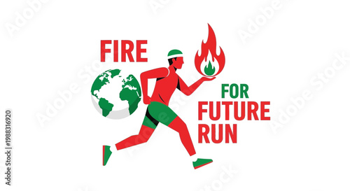 Runner Carries Earth And Flame For Future