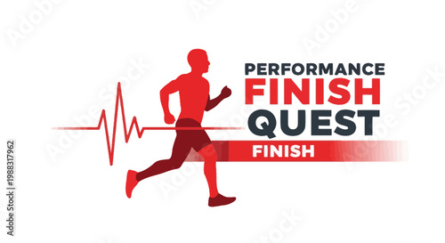 Runner Crossing Finish Line Towards Peak Performance Demonstrating Healthiness And Endurance