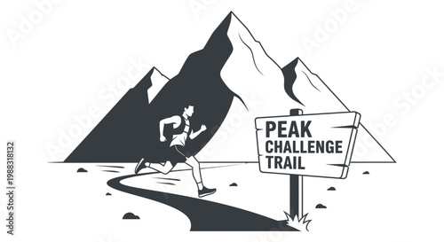 Runner Embarks on Mountain Challenge, Aiming For Peak, Achieving Athletic Success