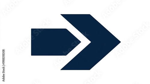 Stylized geometric symbol directs movement forward against a plain background Free Download Stylized geometric symbol directs movement forward against a plain background - GFXLoad