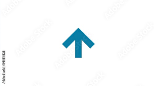 Free Download Simple geometric shape indicating upward direction is centered on a clean white background - GFXLoad