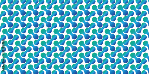 Abstract geometric figures of connected molecules. Metabolic dot pattern with gradient isolated on white background. Metaball icons mockup Connected dots minimalist signs. metaball fluid background .