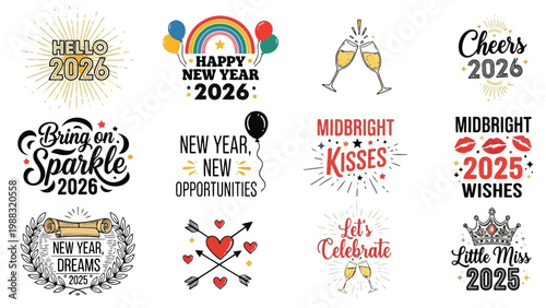 Vibrant collection of diverse protest and social movement symbols and logos Vector