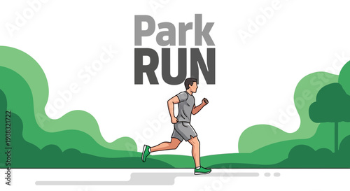 Runner Exercising In The Park Representing Health, Wellness, And Outdoor Activities