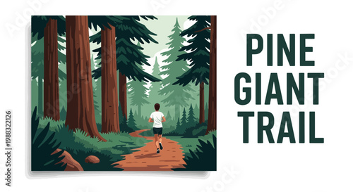 Runner Exploring The Deep Forest On Nature's Pathway During Daylight