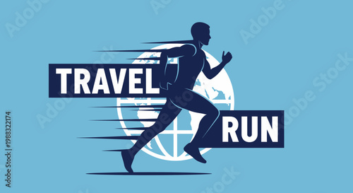 Runner Exploring The World During Travel Representing An Active and Adventurous Lifestyle