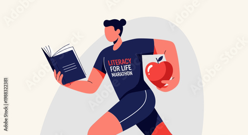 Runner Gains Knowledge And Health Through Literacy Marathon