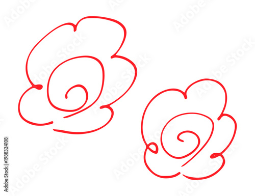 手書きの花丸アイコン