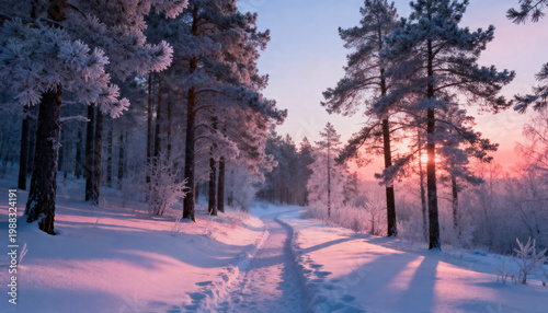 New beginning concept, pathway leading to sunrise