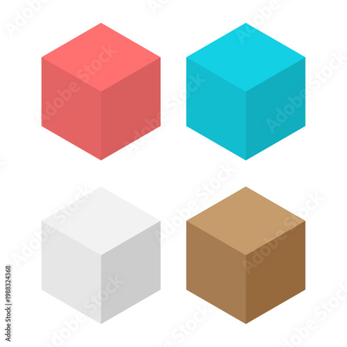 ボードゲーム用コマのアイソメトリックイラスト