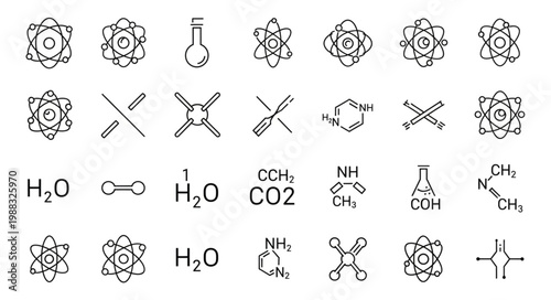 Collection of Chemical Formulas and Molecular Structures.