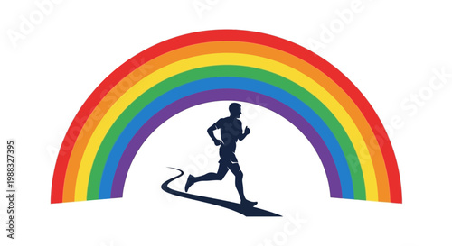 Runner Under Rainbow Embarking on a Colorful Journey Through Life and Achieving Goals