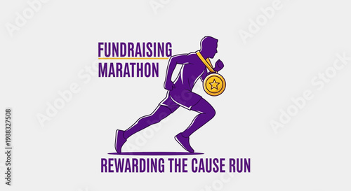 Runners Triumph Rewarding The Cause Marathon Achievement Medal Award Celebration Sport