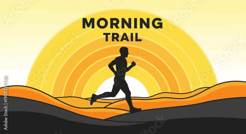 Runner's Silhouette: Capturing The Essence of Early Morning Fitness and Trailblazing