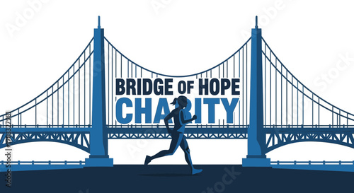 Running For Charity Over A Bridge: Symbolizing Hope and Generosity For All People