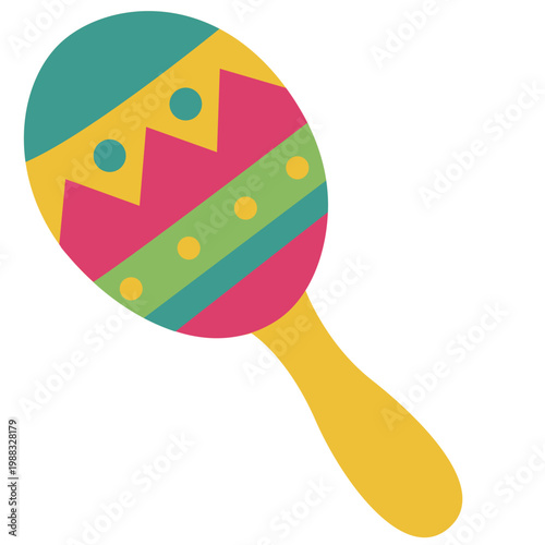 Maraca Cinco De Mayo Illustration