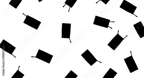 Scattered vintage box matches seamless pattern retro vector background web texture design