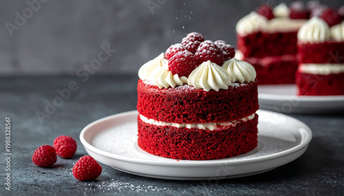 chocolate cake with raspberry