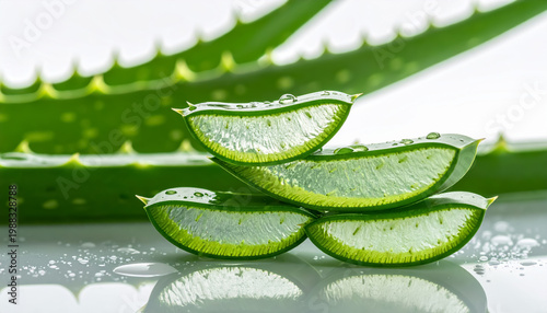 slices of aloe vera