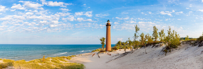 Fotobehang Honingkleur 64795-03104 Little Sable Point Lighthouse near Mears, MI  © Daybreak Imagery