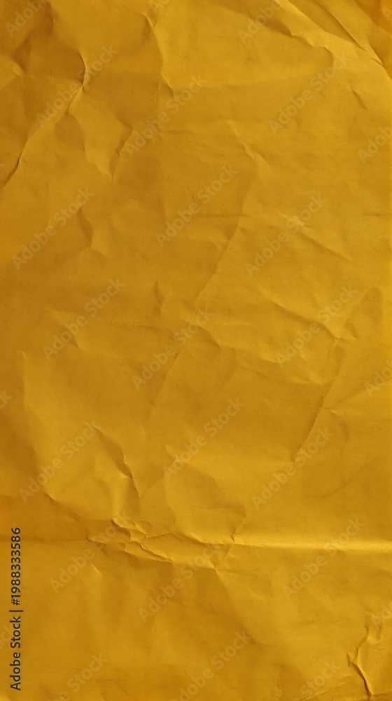 custom made wallpaper toronto digitalGenerative AI, Mustard Yellow Crumpled Paper Texture Background 